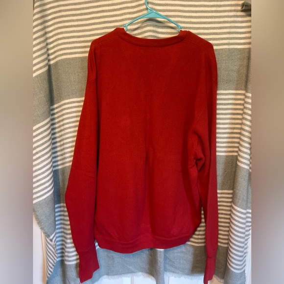 Vintage Izod V-Neck Red Sweater Size XL - Picture 2 of 3